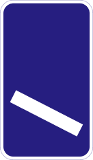 Road sign: 100 metres to the next exit