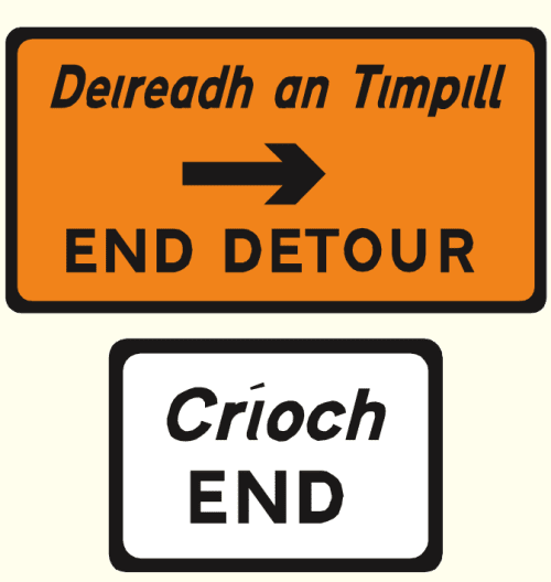 End of detour