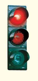 Traffic must stop at the traffic light