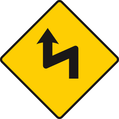Series of dangerous corners ahead
