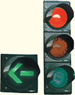 Traffic turning left may proceed if the way is clear