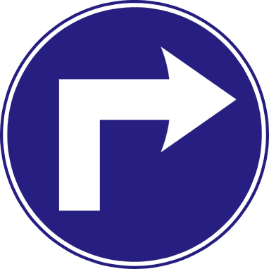 You must turn right ahead