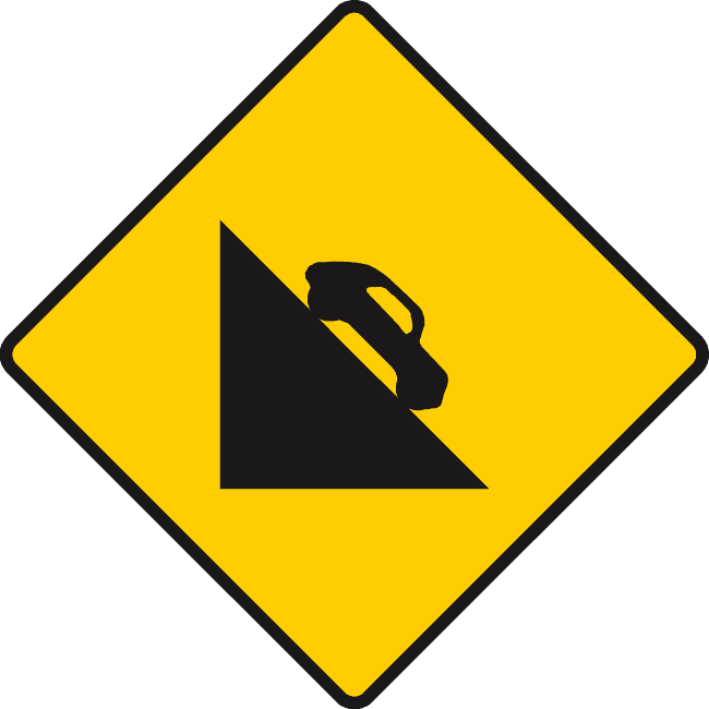 Steep descent ahead