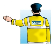 Stop if approaching from behind