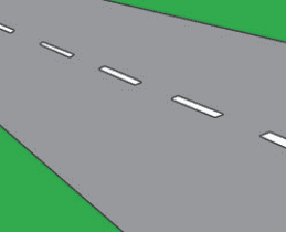 A driver must not cross the broken white line unless it is safe to do so