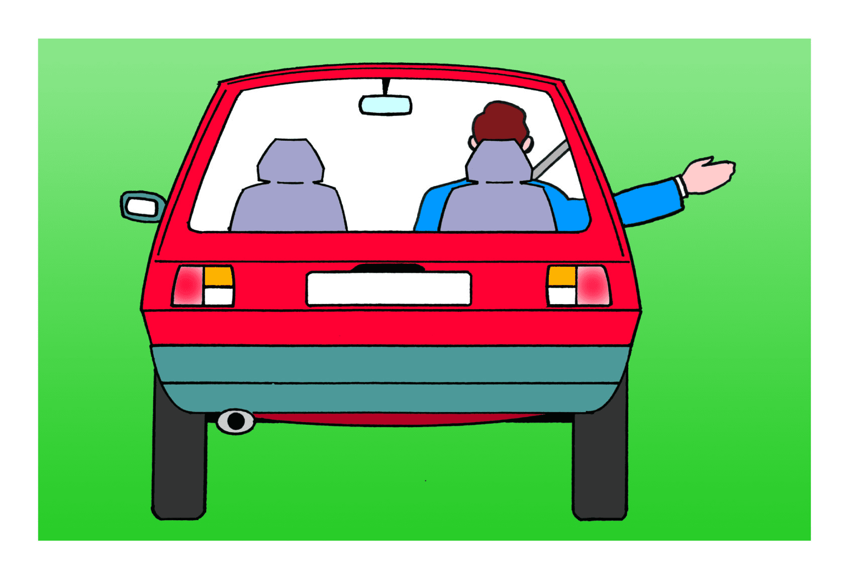 The driver intends to move out or turn right