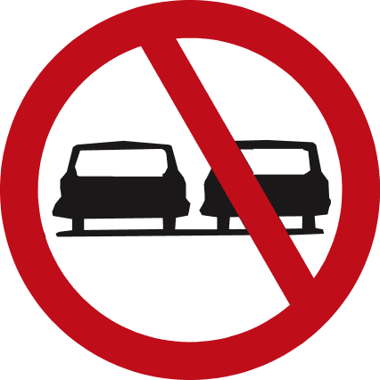 No overtaking